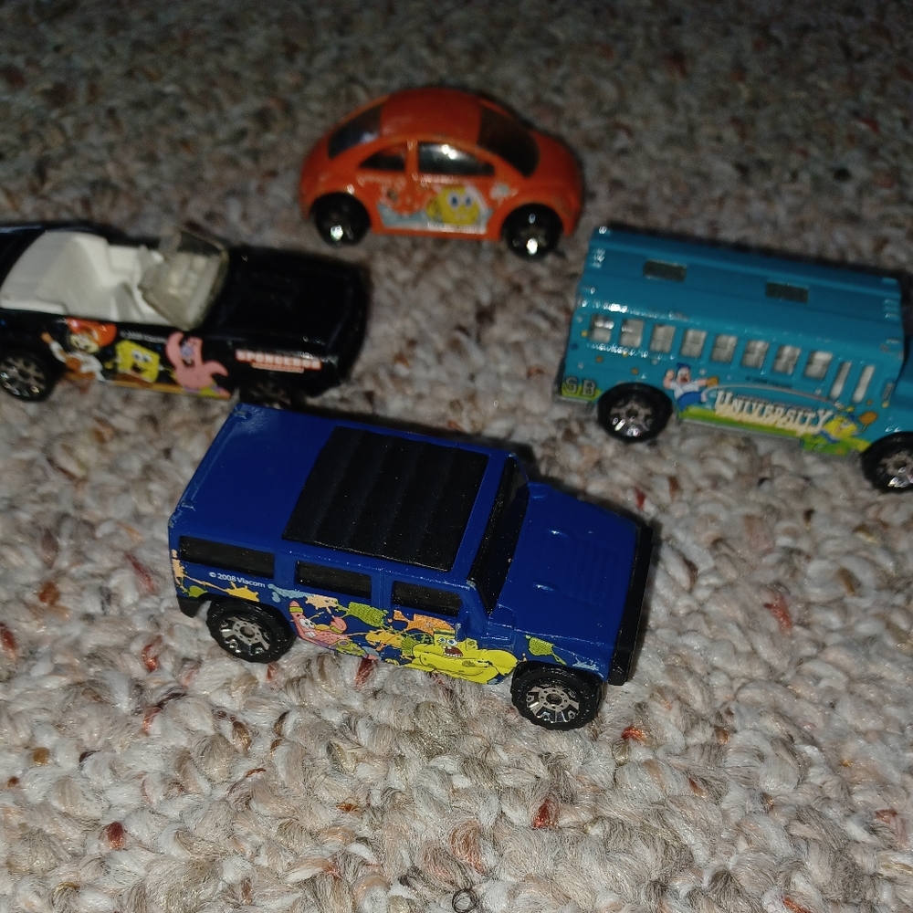 SpongeBob Hot Wheels Toy Car Set